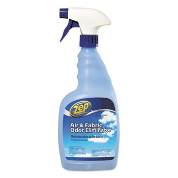Zep Commercial Air and Fabric Odor Eliminator, Fresh Scent, 32 oz Spray Bottle