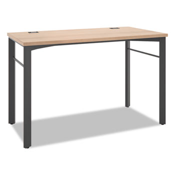 HON Manage Series Desk Table, 48w x 23 1/2d x 29 1/2h, Wheat