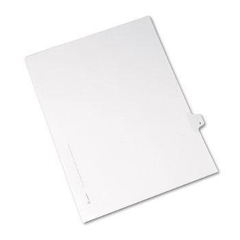 Avery Individual Legal Dividers Allstate&#174; Style, Side Tab Dividers, Letter Size, #8, 25/PK