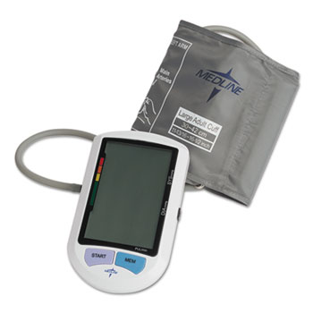 Medline Automatic Digital Upper Arm Blood Pressure Monitor, Large Adult Size