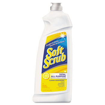 Soft Scrub&#174; Total All Purpose Bath and Kitchen Cleaner, 24oz, 9/Carton