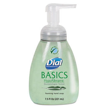 Dial&#174; Professional Basics Foaming Hand Soap, Honeysuckle, 7.5 oz. Pump Bottle
