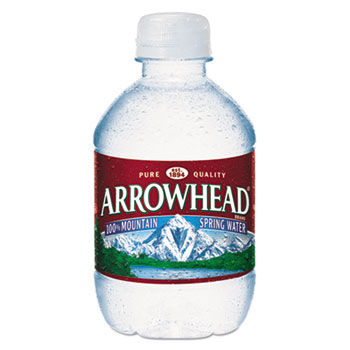 Arrowhead Natural Spring Water, 8 oz Bottle, 48 Bottles/Carton