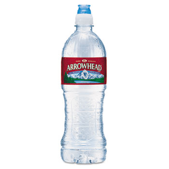 Arrowhead Natural Spring Water, 23.6 oz Bottle, 24 Bottles/Carton