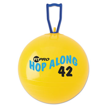 Champion Sports FitPro Hop Along Pon Pon Ball, 42cm, Yellow