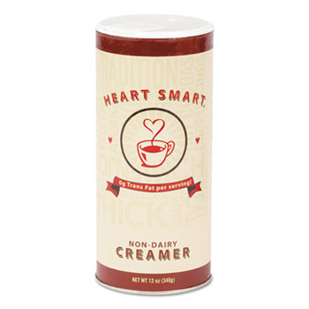 Diamond Crystal Heart Smart Coffee Creamer, 12 oz. Canisters, 24/CT