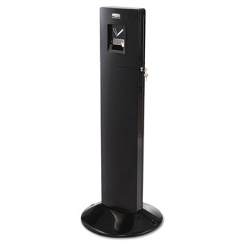 Rubbermaid Commercial Metropolitan Smokers&#39; Station, Weighted Base, Galvanized Liner, 42-4/5x16-4/5x