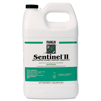 Franklin Cleaning Technology&#174; Sentinel II Disinfectant, Citrus Scent, Liquid, 1 gal. Bottle, 4/Carton