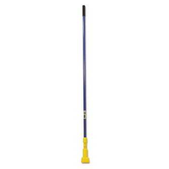Rubbermaid&#174; Commercial Gripper Fiberglass Mop Handle, 60&quot;, Blue/Yellow