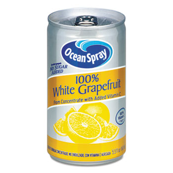Ocean Spray&#174; 100% White Grapefruit Juice, 5.5 oz. Can, 48/CT