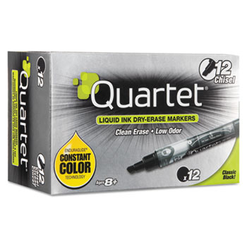 Quartet&#174; EnduraGlide Dry Erase Marker, Black, Dozen