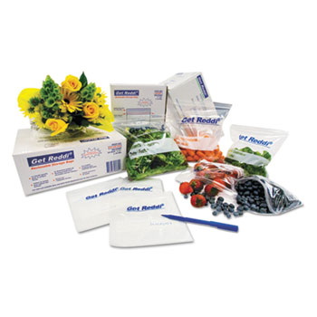 Inteplast Group Get Reddi Food &amp; Poly Bag, 10 x 8 x 24, 22-Quart, 0.85 Mil, Clear, 500/Carton