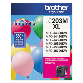 Brother LC203M Innobella High-Yield Ink, Magenta