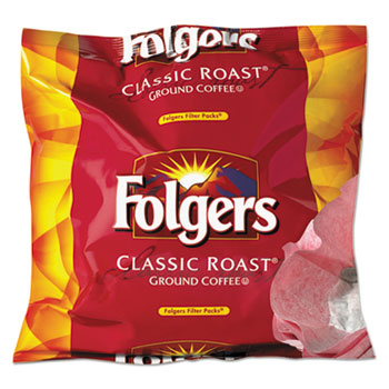 Folgers&#174; Coffee Filter Packs, Regular, 0.9 oz Filter Pack, 40/Carton
