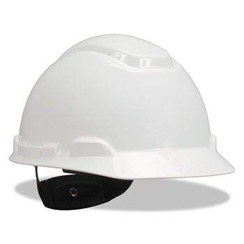 3M H-700 Series Hard Hat with 4 Point Ratchet Suspension, White
