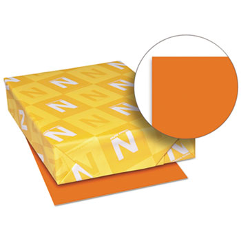 Neenah Paper Exact Brights Colored Paper, 8.5&quot; x 11&quot;, 50 lb, Bright Tangerine, 500 Sheets/RM