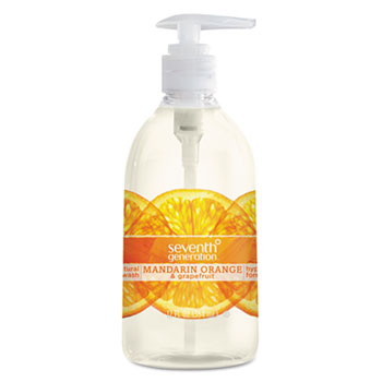Seventh Generation Natural Hand Wash, Mandarin Orange &amp; Grapefruit, 12 oz. Pump Bottle