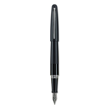 Pilot&#174; MR Metropolitan Collection Fountain Pen, Black Ink, Black Barrel, Medium Point