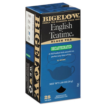 Bigelow English Teatime Decaf Black Tea, 1.98 oz, 28/Box