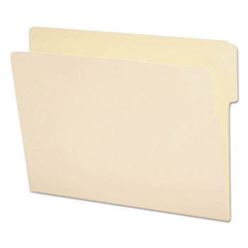 Smead Folders, 1/3 Cut Top, Reinforced End Tab, Letter, Manila, 100/Box