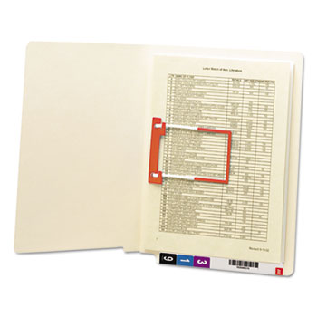 Smead U-Clip File Folders, Straight Tab, Letter, Manila, 50/Box