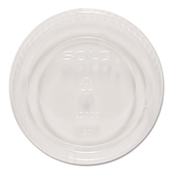 SOLO&#174; Cup Company Snaptight Portion Cup Lids, 5.5 Cups, Clear, 100/Sleeve, 10 Sleeves/Carton