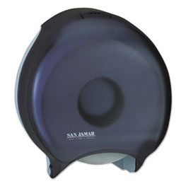 San Jamar&#174; Single 12&quot; JBT Bath Tissue Dispenser, 1 Roll, 12 9/10x5 5/8x14 7/8, Black Pearl