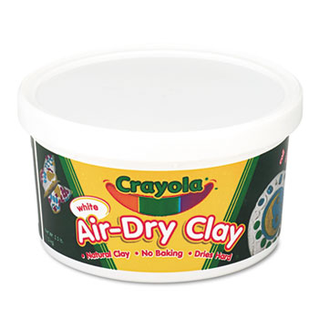 Crayola Air-Dry Clay, 2.5 lb. Bucket, White