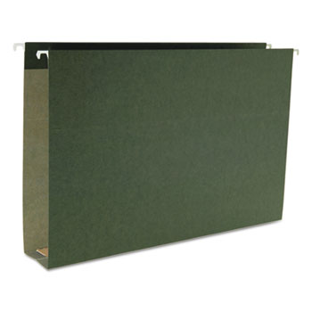 Smead Two Inch Capacity Box Bottom Hanging File Folders, Legal, Green, 25/Box