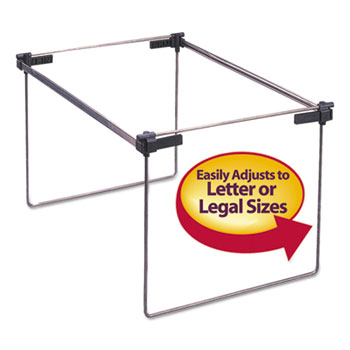 Smead Hanging Folder Frame, Letter/Legal Size, 12-24&quot; Long, Steel, 2/Box