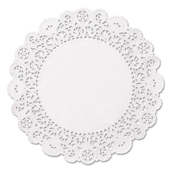 Hoffmaster&#174; Brooklace Lace Doilies, Round, 5&quot;, White, 2000/Carton