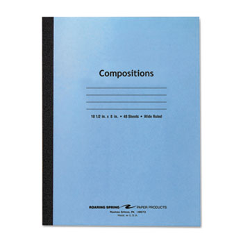 Roaring Spring Stitched Composition Book, Legal Rule, 8 x 10-1/2, WE, 48 Pages