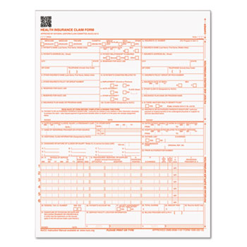 TOPS™ Centers for Medicare and Medicaid Services Forms, 8 1/2 x 11, 250 Forms/Pack