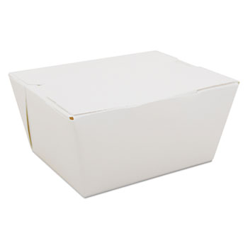 SCT&#174; ChampPak Carryout Boxes, White, 4 3/8 x 3 1/2 x 2 1/2, 450/Carton