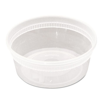 Pactiv DELItainer Microwavable Combo, Clear, 8 oz, 1.13 x 2.8 x 1.33, 240/Carton