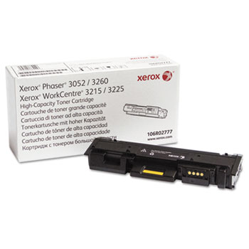 Xerox&#174; 106R02777 High-Capacity Toner, 3000 Page-Yield, Black