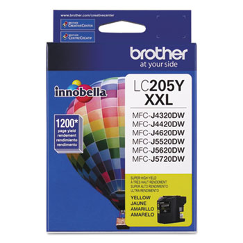 Brother LC205Y Innobella Super High-Yield Ink, Yellow