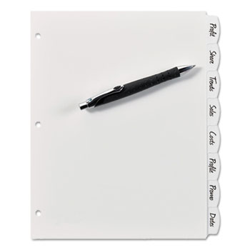 Avery Big Tab™ Write &amp; Erase Plastic Dividers, 8-Tab Set