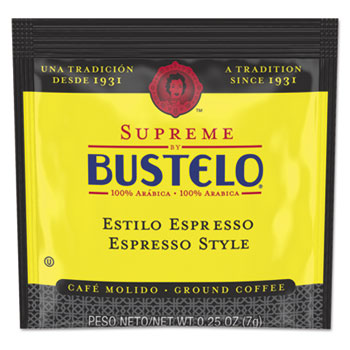Caf&#233; Bustelo Coffee Pod, Espresso Style, 0.25 oz. Pack, 120/CT