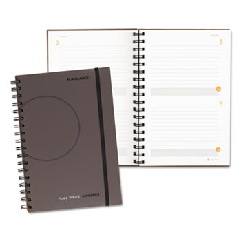 AT-A-GLANCE Plan. Write. Remember. Planning Notebook Two Days Per Page, 6 x 9, Gray