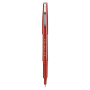 Pilot&#174; Razor Point Fine Line Marker Pen, Red Ink, .3mm, Dozen