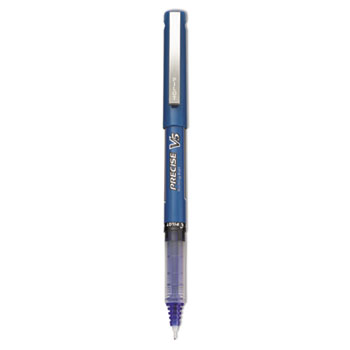 Pilot&#174; Precise V5 Roller Ball Stick Pen, Precision Point, Blue Ink, .5mm, DZ