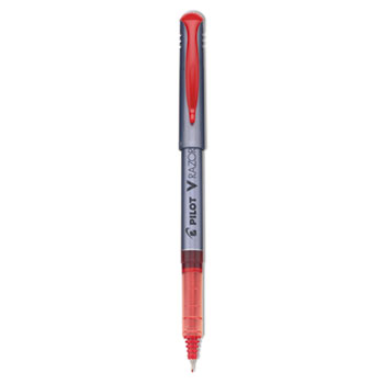 Pilot&#174; V Razor Point Liquid Ink Marker Pen, Red Ink, .5mm, Dozen