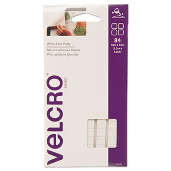 VELCRO Brand Sticky Fix Tak, Removable, 84 Squares/Pack