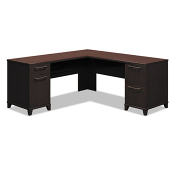 Bush Business Furniture Enterprise Collection 72W x 72D L-Desk, Mocha Cherry (Box 2 of 2)