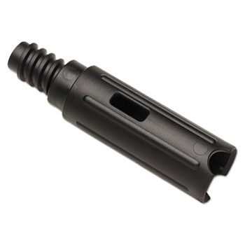 Rubbermaid Commercial Quick Connect Wand Adapter, Black, Plastic, 1 1/8&quot; Diameter, 3/CT