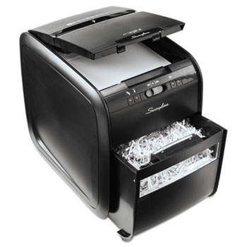 Swingline&#174; Stack-and-Shred 80X Auto Feed Shredder, Cross-Cut, 80 Sheets, 1 User