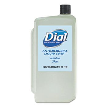 Dial&#174; Professional Antimicrobial Soap for Sensitive Skin, 1000mL Refill, 8/Carton