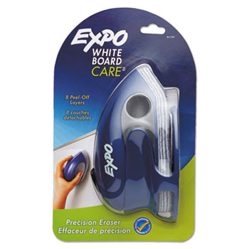 EXPO&#174; Dry Erase Precision Point Eraser w/Replaceable Pad, Felt, 7 3/5 X 3 2/5 X 3 3/5