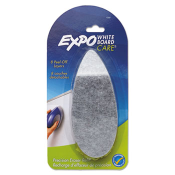 EXPO&#174; Dry Erase Precision Point Eraser Refill Pad, Felt, 9 3/4w x 3 1/4d